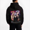 PANJJK B.black hoodie male back view - Jujutsu Kaisen Store