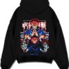 RIKACRS A.black hoodie flat back design - Jujutsu Kaisen Store
