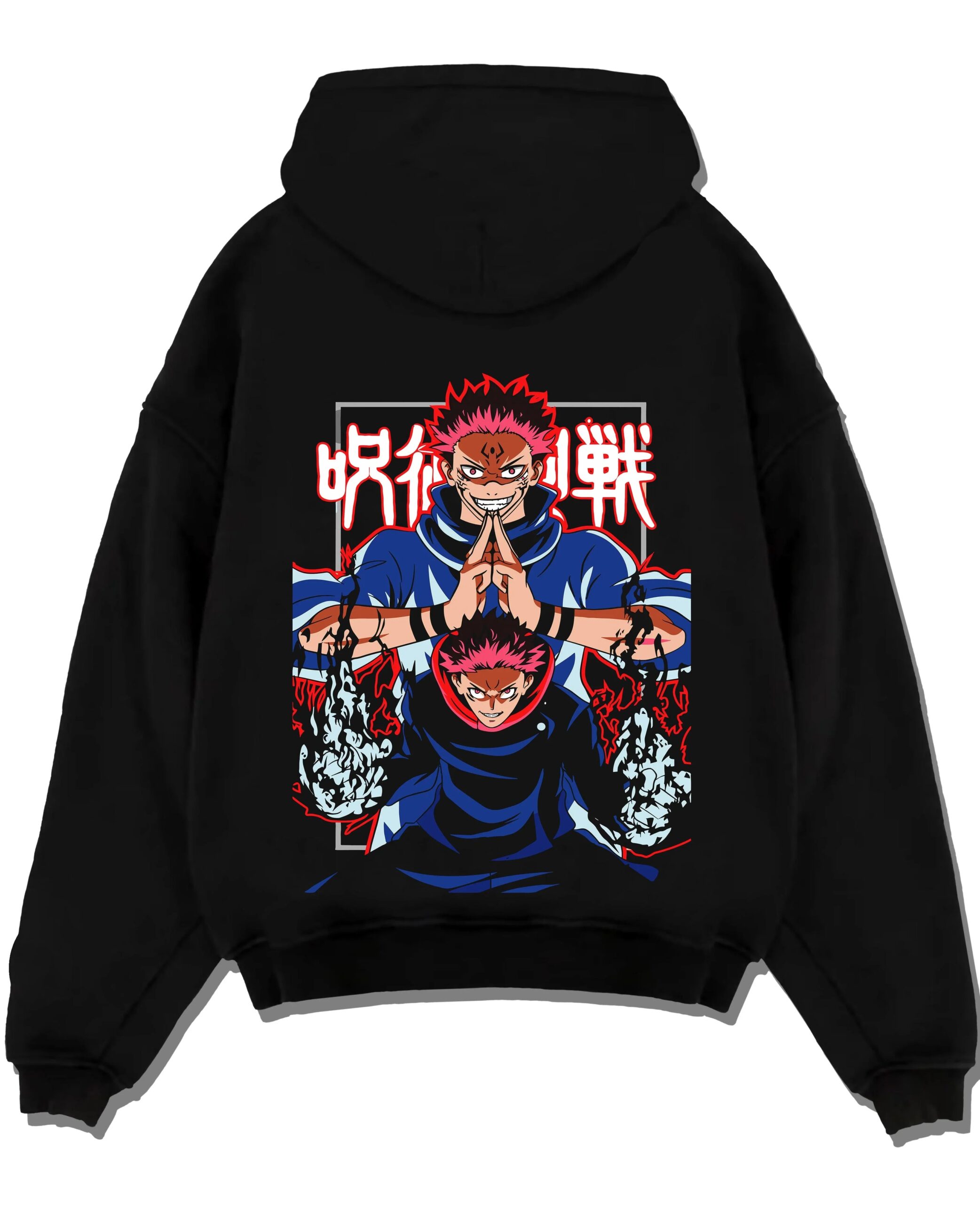 RIKACRS A.black hoodie flat back design scaled - Jujutsu Kaisen Store