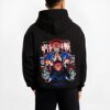 RIKACRS B.black hoodie male back view - Jujutsu Kaisen Store