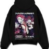 RIKACR A.black hoodie flat back design - Jujutsu Kaisen Store