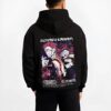 RIKACR B.black hoodie male back view - Jujutsu Kaisen Store