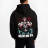 SHOKO B.black hoodie male back view - Jujutsu Kaisen Store