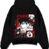 TODOAOI A.black hoodie flat back design - Jujutsu Kaisen Store