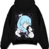 TRNSFG A.black hoodie flat back design - Jujutsu Kaisen Store