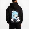 TRNSFG B.black hoodie male back view - Jujutsu Kaisen Store