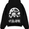 UTAHIM A.black hoodie flat back design - Jujutsu Kaisen Store