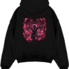 yuji itadori jujutsu kaisen black hoodie flat back design - Jujutsu Kaisen Store